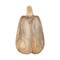 Hello Honey® Carved Mango Wood Pumpkin Figurine, Stained Finish